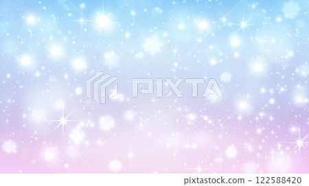 Pastel gradient with sparkling stars and bokeh effect Pastel gradient with sparkling stars and bokeh effect 122588420