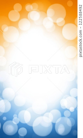 Abstract bokeh background with orange and blue gradient 122588492