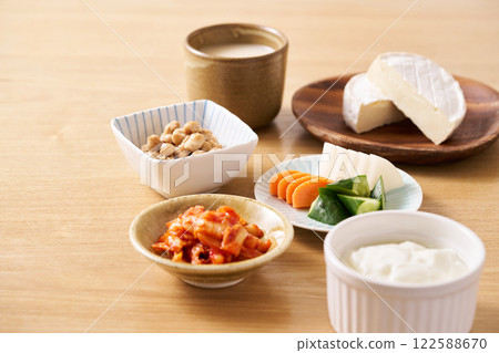 Various fermented foods 122588670