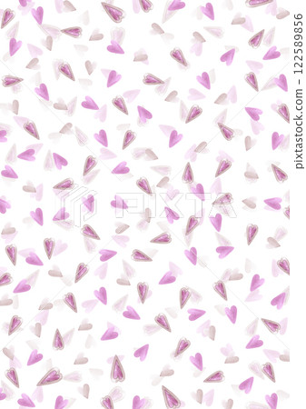 Hand drawn watercolor St. Valentine poster. Illustration of hearts isolated on white background. Can be used for postcard, cover, scrapbook and other printed products. Hand drawn watercolor St. Valentine poster. Illustration of hearts isolated on white background. Can be used for postcard, cover, scrapbook and other printed products. 122589856