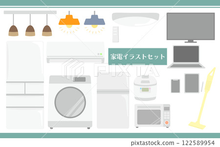 家用電子設備例證設置01 122589954