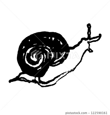 蝸牛線描插圖 122590161