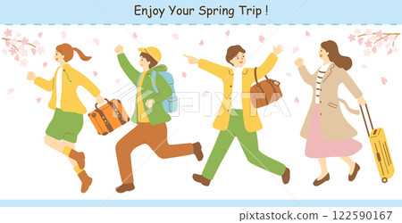 人們享受春遊 122590167