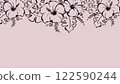 Pink dull color and hibiscus 122590244