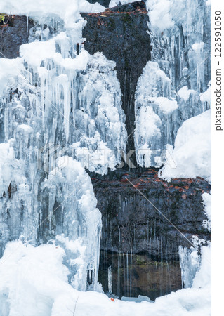 "Aomori Prefecture" Oirase Mountain Stream Sensuji Falls in winter "Aomori Prefecture" Oirase Mountain Stream Sensuji Falls in winter 122591050