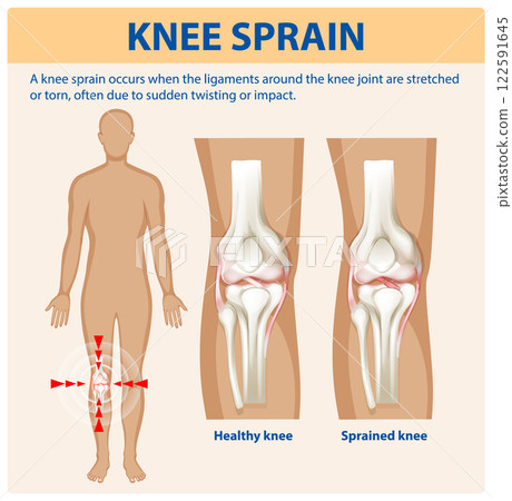 Understanding Knee Sprain and Its Effects 122591645