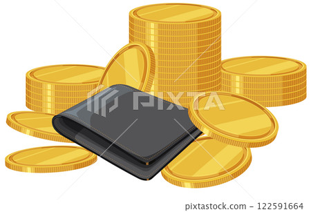 Digital Wallet with Cryptocurrency Coins Digital Wallet with Cryptocurrency Coins 122591664
