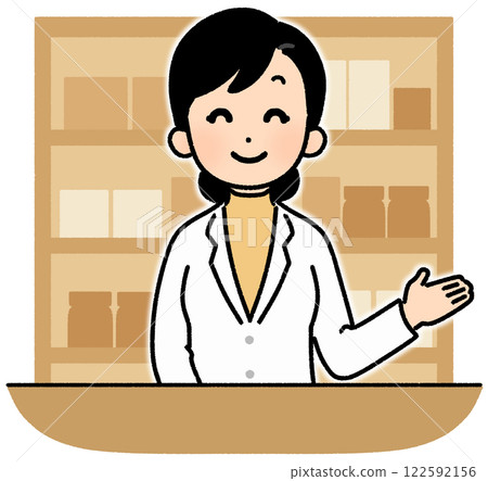 Smiling pharmacist_female 122592156