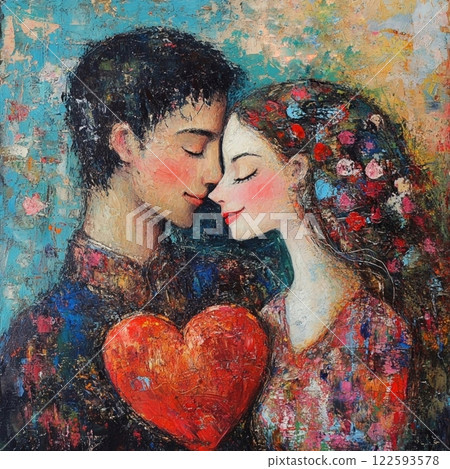 Vintage antiques postcard,with a red heart and rabbits for a couple in love, a gift for a girl's birthday card, wedding card, atmosphere of love devotion happiness romance nostalgia Vintage antiques postcard,with a red heart and rabbits for a couple in love, a gift for a girl's birthday card, wedding card, atmosphere of love devotion happiness romance nostalgia 122593578