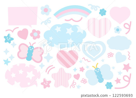 flowers, vector, heart 122593693