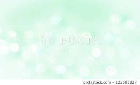 Beautiful sparkling soft blue-green background. Fresh green blurred bokeh. 122593827