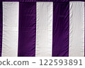 Purple and white curtain 122593891