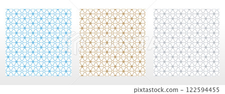 Set of abstract geometric patterns. Seamless vector backgrounds. Colored ornaments Graphic modern patterns Simple lattice graphic design Set of abstract geometric patterns. Seamless vector backgrounds. Colored ornaments Graphic modern patterns Simple lattice graphic design 122594455