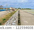 [沖繩縣] 具志川海灘的海岸道路和石牆 122594608