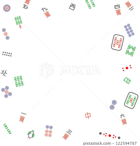 Mahjong frame material 122594787