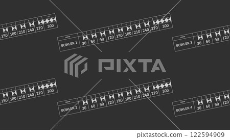 Bowling score perfect 300 background (simple black) Bowling score perfect 300 background (simple black) 122594909