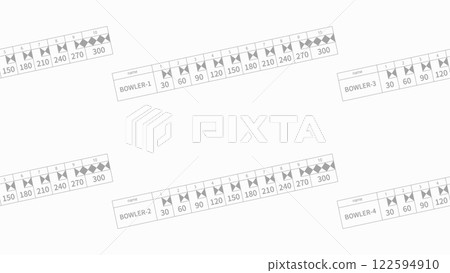 Bowling score perfect 300 background (simple off-white) Bowling score perfect 300 background (simple off-white) 122594910
