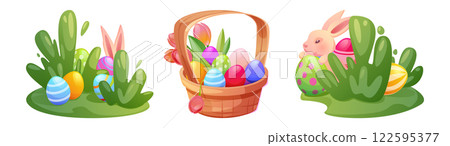 Easter basket celebration set Easter basket celebration set 122595377