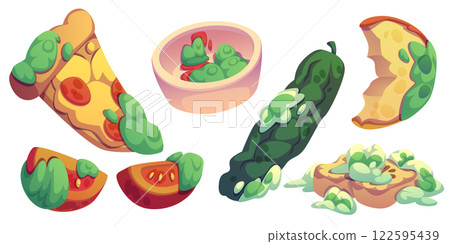 Rotten food collection Rotten food collection 122595439