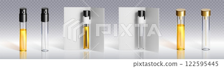Glass perfume sample collection 122595445