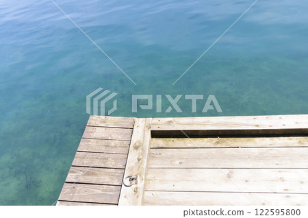 Lake Towada: A pier jutting out into the lake Lake Towada: A pier jutting out into the lake 122595800