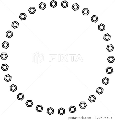 六角形框架 122596303