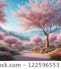 Scenery with cherry blossoms 122596553