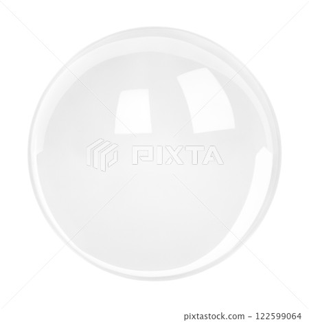 transparent magic ball isolate on white background 122599064
