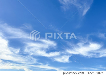Blue sky background with white clouds 122599074