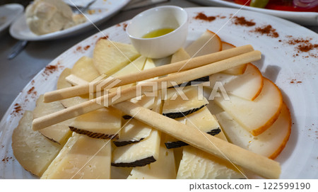 Various Spanish Cheeses Various Spanish Cheeses 122599190