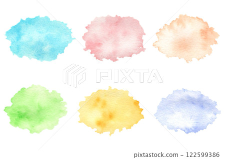 Watercolor pastel stain set Watercolor pastel stain set 122599386