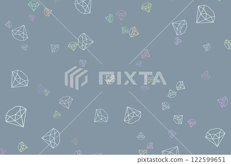 A chic grey wallpaper with randomly arranged fluorescent diamond marks. 122599651