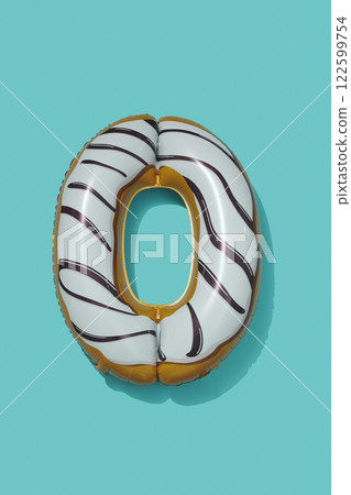 balloon in the shape of number 0 balloon in the shape of number 0 122599754
