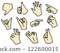 手勢插畫素材 122600015