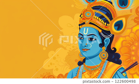 Ram Navami bokeh background with Hindu God Rama and copy space, day celebrates Hindu festival Ram Navami bokeh background with Hindu God Rama and copy space, day celebrates Hindu festival 122600498