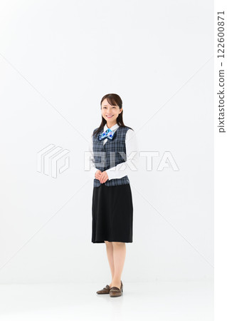 Female uniform business whole body 122600871