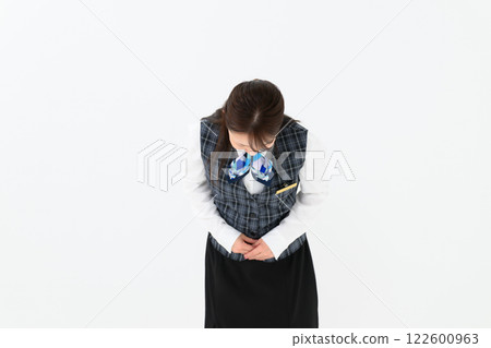 女士制服商務鞠躬 122600963