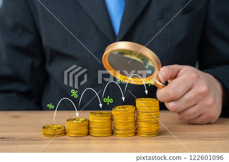 Accumulation of funds and growth of profit from investments. Multiply money. Build capital, secure future income, and maximize returns. 122601096