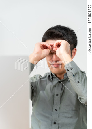 Male business computer fatigue 122601272