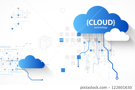 Cloud storage technology. Integrated digital web concept background. Cloud storage technology. Integrated digital web concept background. 122601630