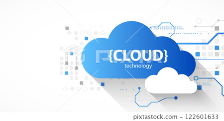 Cloud storage technology. Integrated digital web concept background. Cloud storage technology. Integrated digital web concept background. 122601633