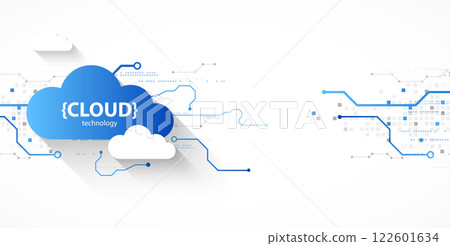Cloud storage technology. Integrated digital web concept background. Cloud storage technology. Integrated digital web concept background. 122601634