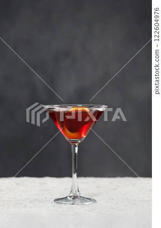 cocktail on the black background cocktail on the black background 122604976
