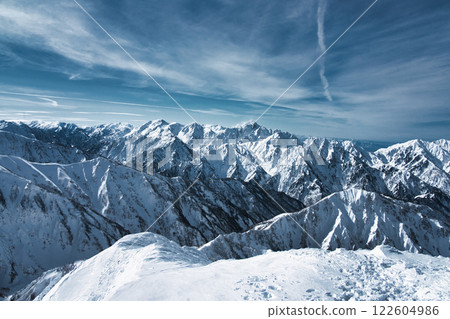 冬季北阿爾卑斯山 122604986