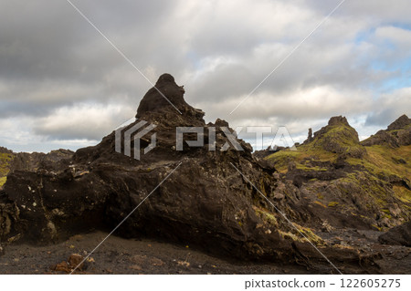 Detail of volcanic rocks, Katla Geopark, Iceland Detail of volcanic rocks, Katla Geopark, Iceland 122605275