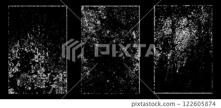 Black and white grunge. Distress overlay texture. Abstract surface dust and rough dirty wall background concept. Distress illustration simply place over object to create grunge effect. Vector EPS10. 122605874
