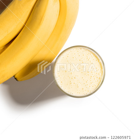 Banana smoothie and bananas 122605971