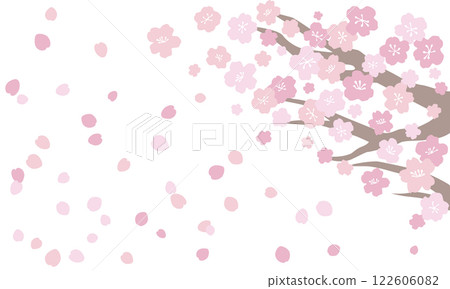 櫻花飄落的風景 櫻花飄落的風景 122606082