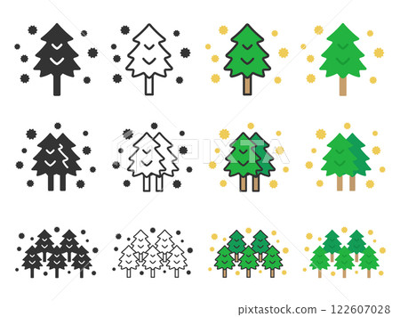 雪松樹花粉圖示插圖集 雪松樹花粉圖示插圖集 122607028