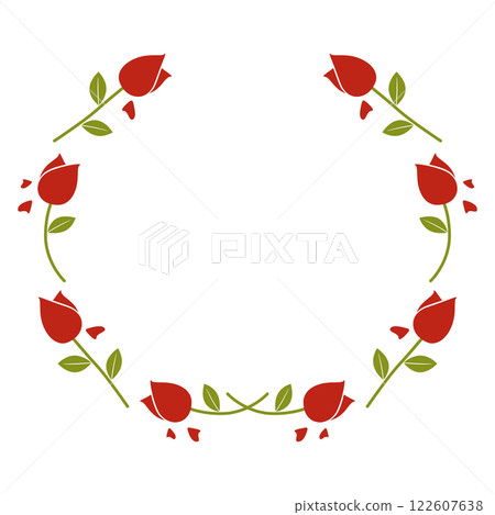 Rose flower frame Rose flower frame 122607638